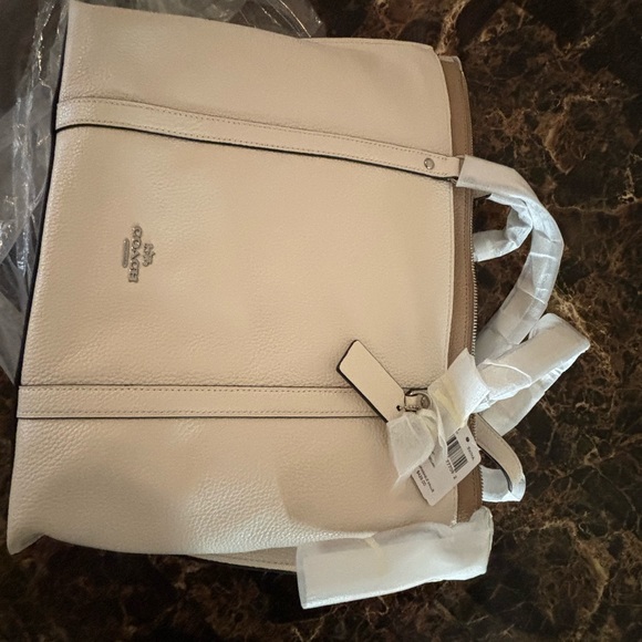 Coach May Pebbled Leather Tote Bag - Picture 3 of 6